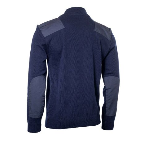 Dutch military police commando sweater wool/acrylic with turtleneck, navy blue