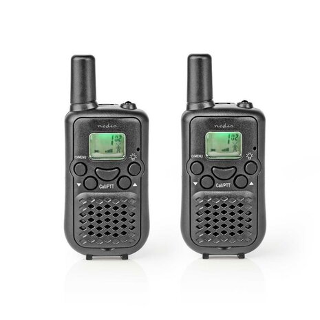 Nedis TK0500 PTT/VOX Walkie-Talkie Funkgerät set, bis zu 5 km, schwarz