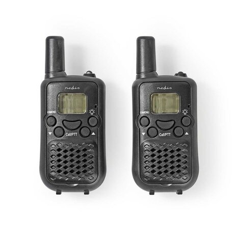 Nedis TK0500 PTT/VOX Walkie-Talkie Funkgerät set, bis zu 5 km, schwarz