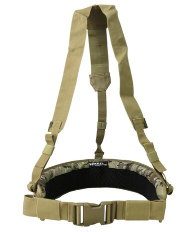 Kombat tactical Molle combat belt met harnas, BTP Multicam