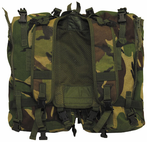 Sac à dos britannique 80L "PLCE SHORT" avec poches latérales, DPM camo