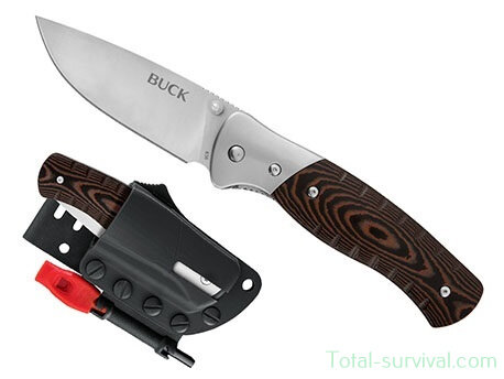 Buck Folding knife set Selkirk Micarta