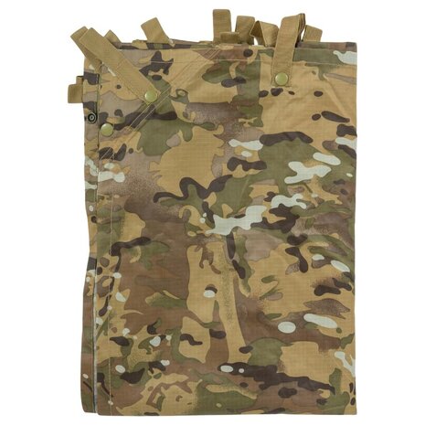 Highlander Tarp / Basha, 210D ripstop polyester, HMTC Multicam, bevestigingslussen, 250 x 170 CM