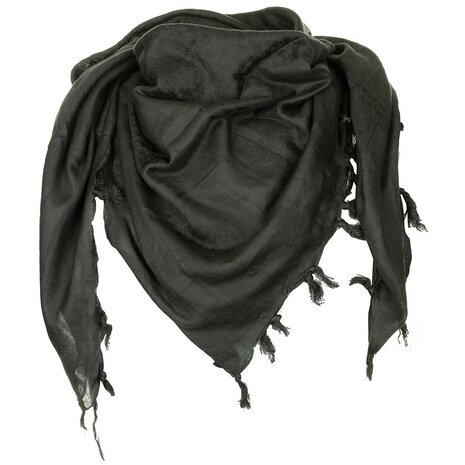 MFH PLO sjaal "Shemagh" , Supersoft, zwart