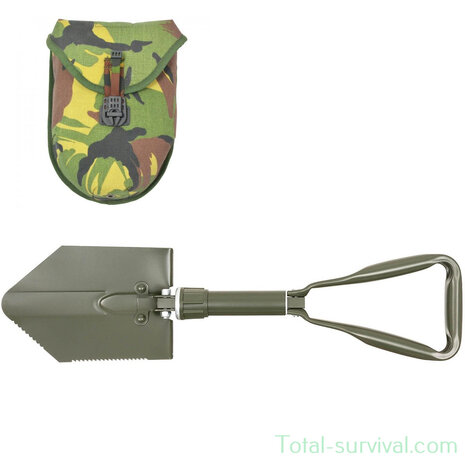 KL Landmacht Pioniersschep / veldschep 3-delig groot met Molle tas, woodland DPM