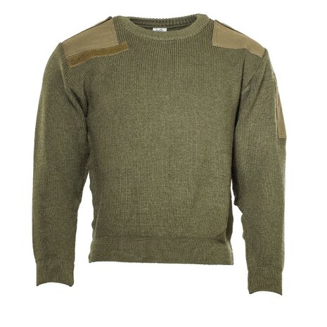 Dutch army commando sweater 100% wool, OD green