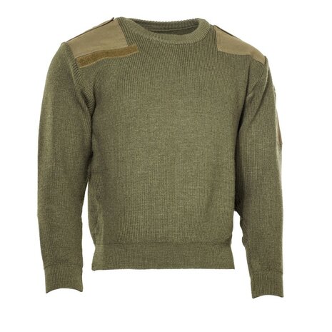 Dutch army commando sweater 100% wool, OD green
