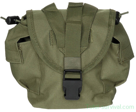 MFH veldfles koppeltas, MOLLE, legergroen