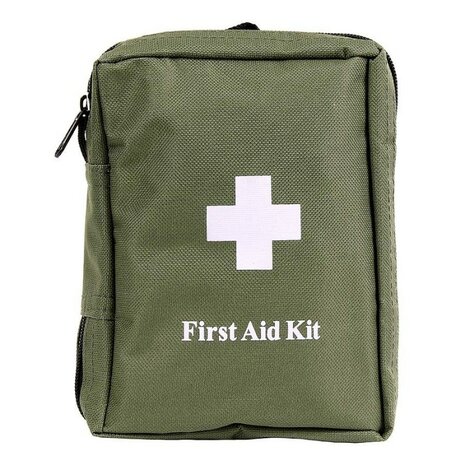 Mil-tec First Aid medic bag Molle 48-delig assortiment, olijfgroen