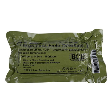 BCB Combat first field dressing large PF119A, 20 x 20 cm kompres