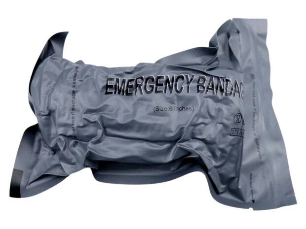 6" Israeli trauma bandage / drukverband met tourniquet