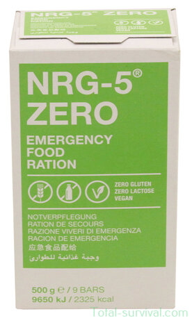 Notverpflegung NRG-5 no gluten (500G) 9 Riegel