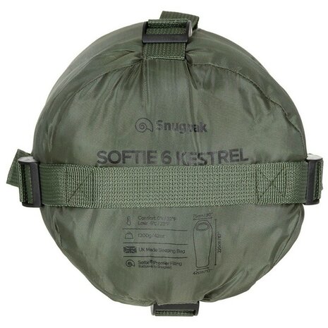 Snugpak Softie 6 Kestrel Mumienschlafsack, oliv grün