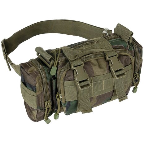 MFH Tactical hip bag / shoulder bag, Woodland camo