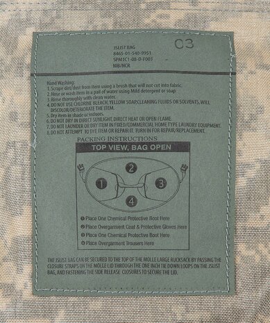 US Army Jslist Hazmat draagtas / rugzak, UCP AT-digital