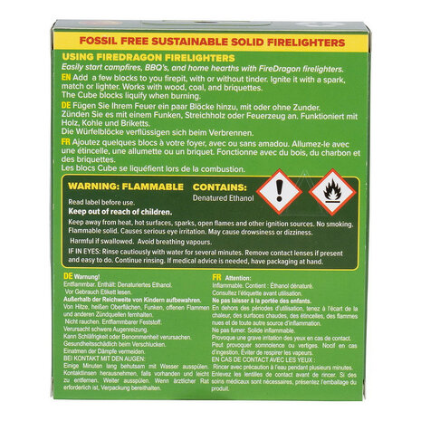 Fire dragon Safer Solid Firelighter, 178g (6 blocks @ 29g) CN368
