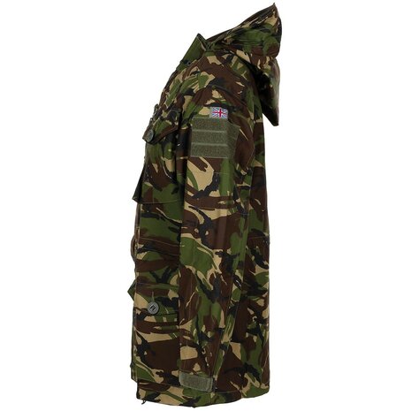 Britse commando jas, Smock, met capuchon, winddicht, DPM camo