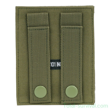 101 Inc MOLLE patch adapter hook + loop medium, legergroen
