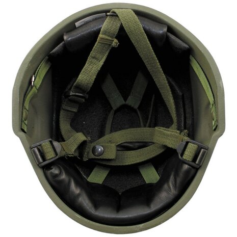 Britse GS MK6(A) kevlar gevechtshelm, olijfgroen