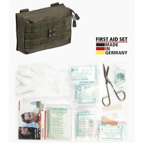 Mil-tec First Aid Kit Leina Pro Molle 25 pièces, vert olive