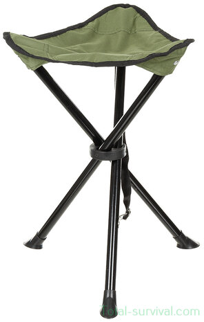 Fox outdoor Klapphocker, Dreibein, oliv grün
