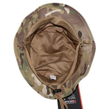 Defcon 5 Alpha Bush Hat, chin strap, SF Boonie, Rip Stop, OC Multicam