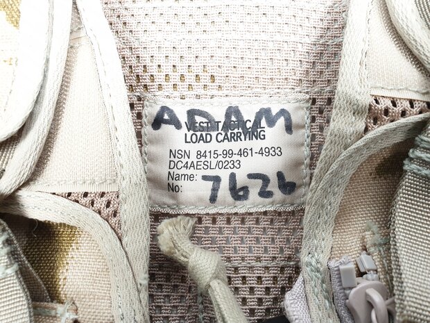 Britse Tactical load carrying vest, Molle, DPM desert