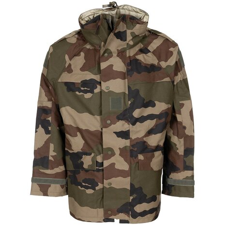 Franse leger hardshell regenjas met capuchon, Gore-Tex,  CCE camo
