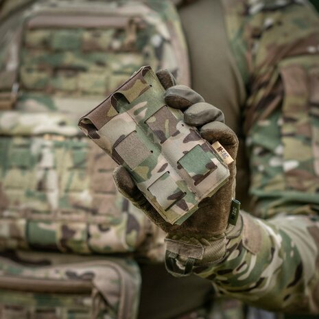 M-Tac dubbele pistool magazijntas APS Laser Cut Molle, Multicam