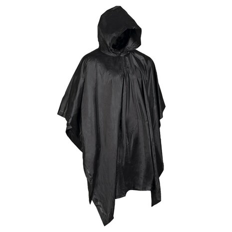Mil-tec Poncho, schwarz, 203 x 127 cm, 0,15 mm