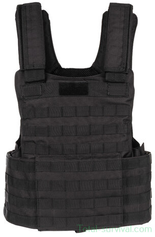 MFH Gilet porte-plaques "MOLLE II", noir