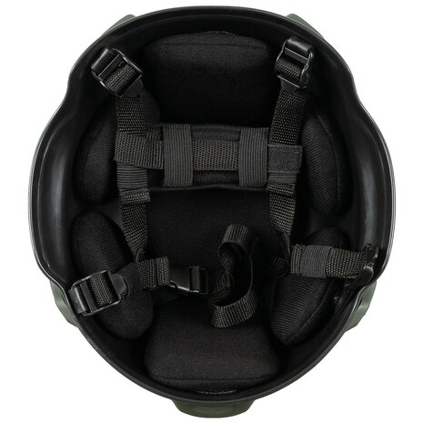 Casque airsoft MFH US MICH 2002 avec rails, ABS, vert olive