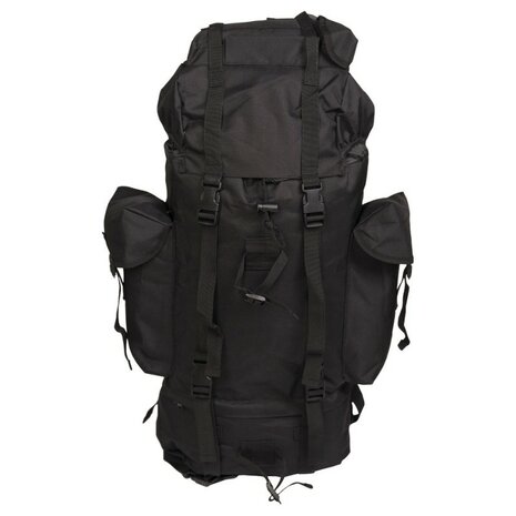 Mil-Tec Bundeswehr Kampfrucksack, 65l, schwarz, groß