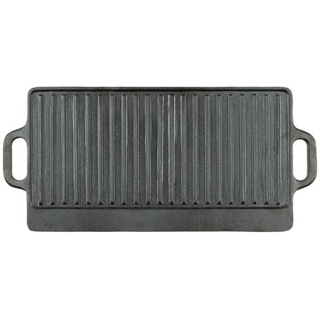 Fox outdoor Bakplaat van gietijzer met 2 handvaten