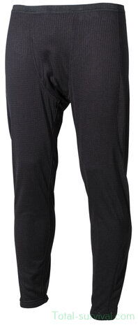 MFH US ECWS Base Layer broek, lang, level II, Gen III, zwart