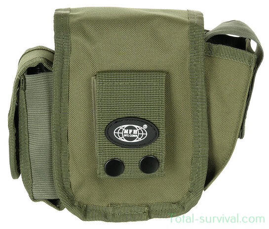 MFH Tactical waist bag with 3 compartments, OD green