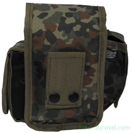 MFH Tactical waist bag with 3 compartments, BW camo