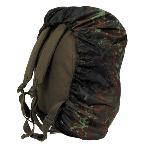 MFH Bundeswehr Rucksack Überzug groß 65L, Flecktarn
