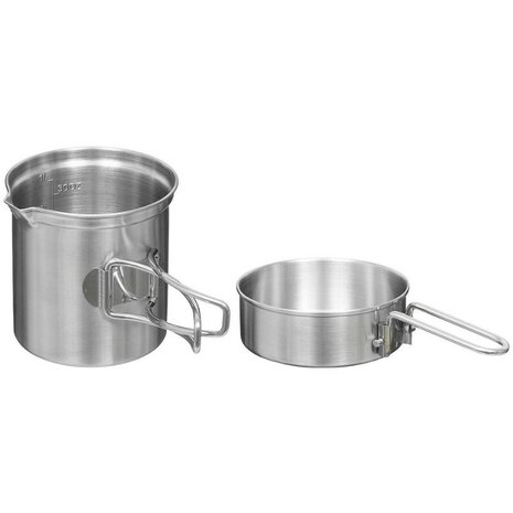 Fox outdoor Kookset 2-delig, pot / pan, RVS