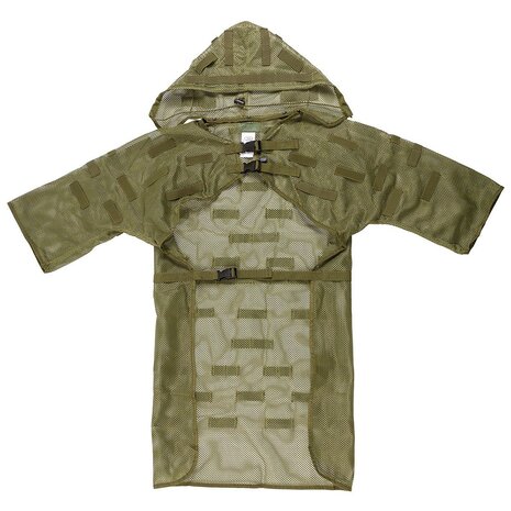 MFH mesh sniper coat met lussen, legergroen