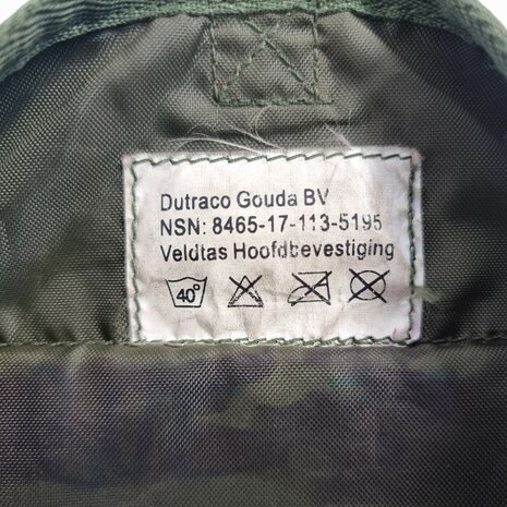 KL Landmacht veldtas hoofdbevestiging, Alice clips, woodland DPM