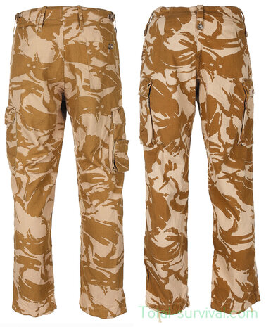 Britische Armee BDU Feldhose "Lightweight", Desert DPM