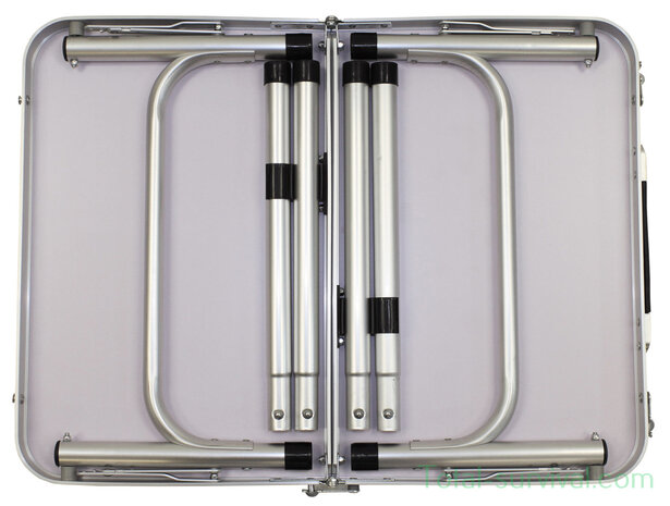Table de camping pliante en aluminium Fox outdoor avec poignée