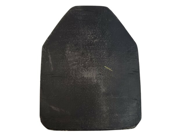 Italiaanse body armour SAPI plaat curved Level 4, 32 x 24 cm