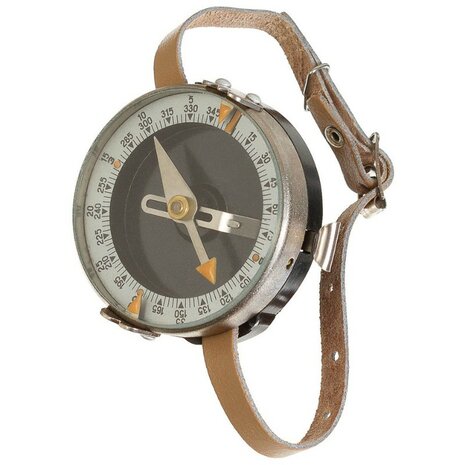 Tsjechische leger armband kompas met polsband van leer