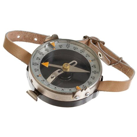 Tsjechische leger armband kompas met polsband van leer