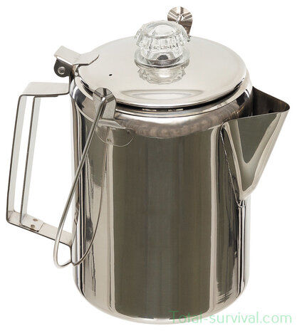 Fox outdoor Koffiepot met percolator 1,2L (9 kopjes), RVS