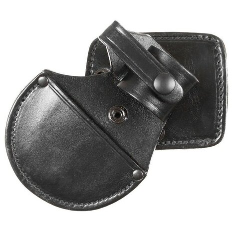PWL Z-1417 handboeienhouder verstelbaar met riembevestiging, zwart