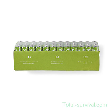 Nedis 1.5V alkaline LR6 AA battery, doos 48 stuks 