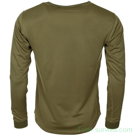Britse thermische onderhemd, unisex, Thermowave, legergroen